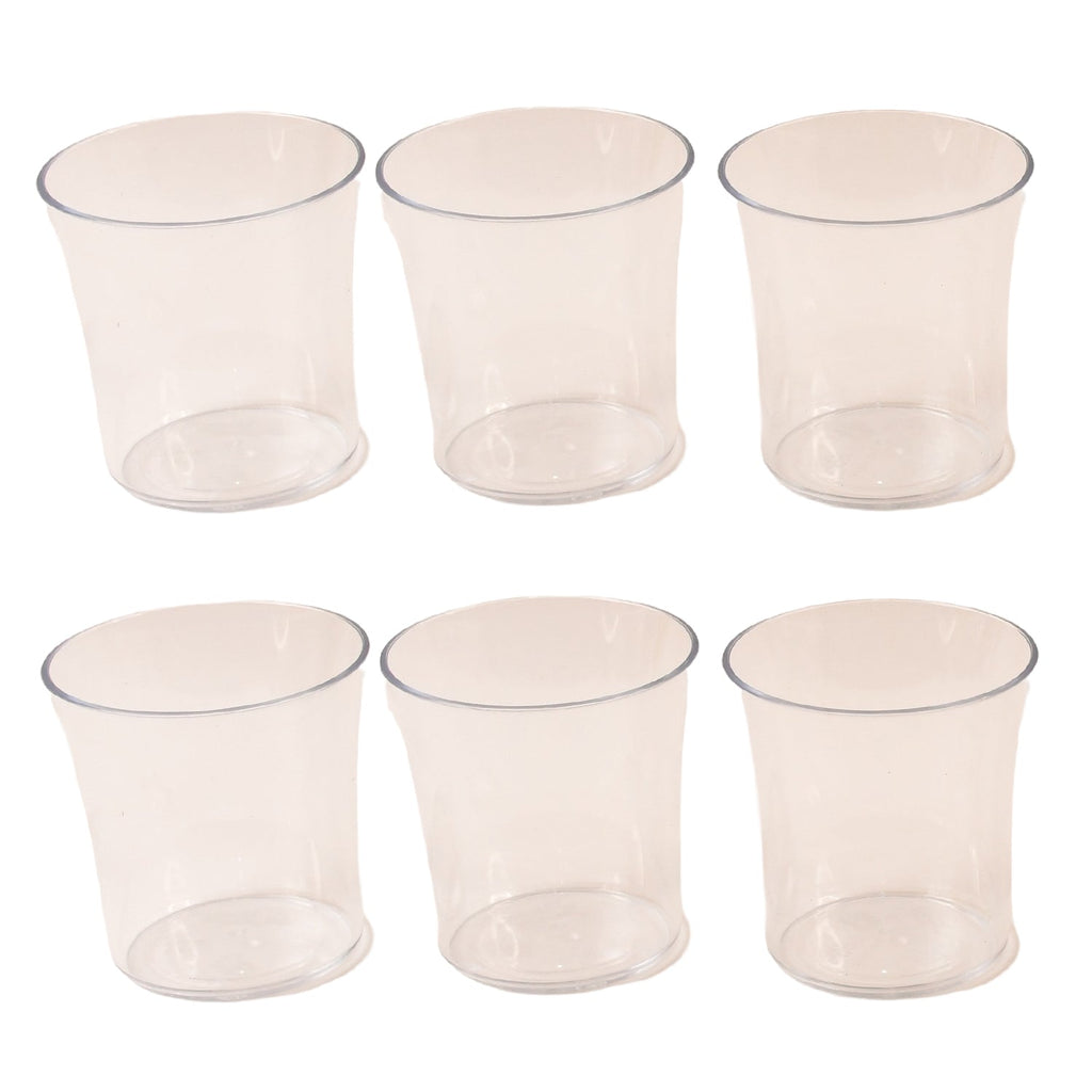 Daily use plastic glasses arranged in Apex Welcome Glass Set