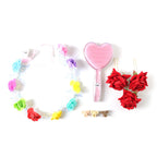 Gift combo set with beauty and hair styling accessories