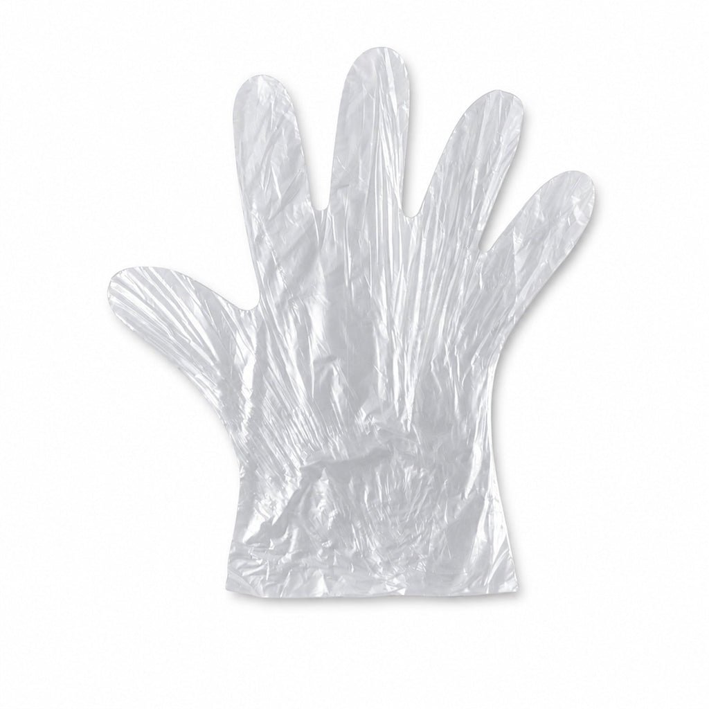 Easy-to-wear transparent disposable gloves