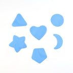 Set of 6 haircut design stencils made from durable transparent plastic