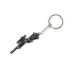 Miniature rifle gun metal keychain, lightweight and durable accessory