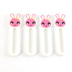 Pull handles mounted on cabinet doors using self stick push pull helper set
