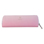 Compact makeup organizer pouch holding various beauty items