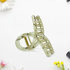 Close-up view of durable matte plastic hair clamp design