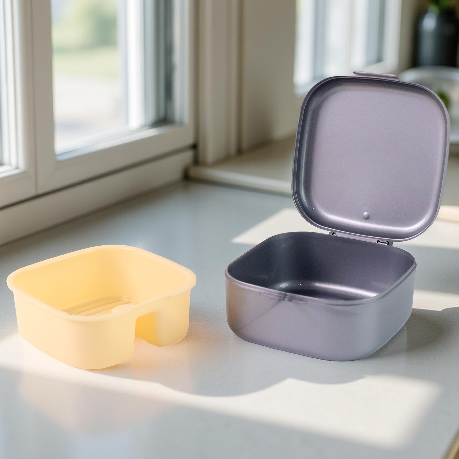 Teeth Storage Box – Hygienic Denture Case with Inner Tray