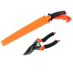 Complete garden pruning kit including strong saw and pruning shears
