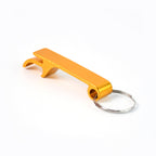 Compact stainless steel keychain ideal for keys and bags