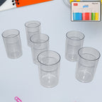 Durable plastic glass set tumblers with clear, glass-like finish