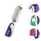 Keyless 3-digit combination anti-theft padlock features described