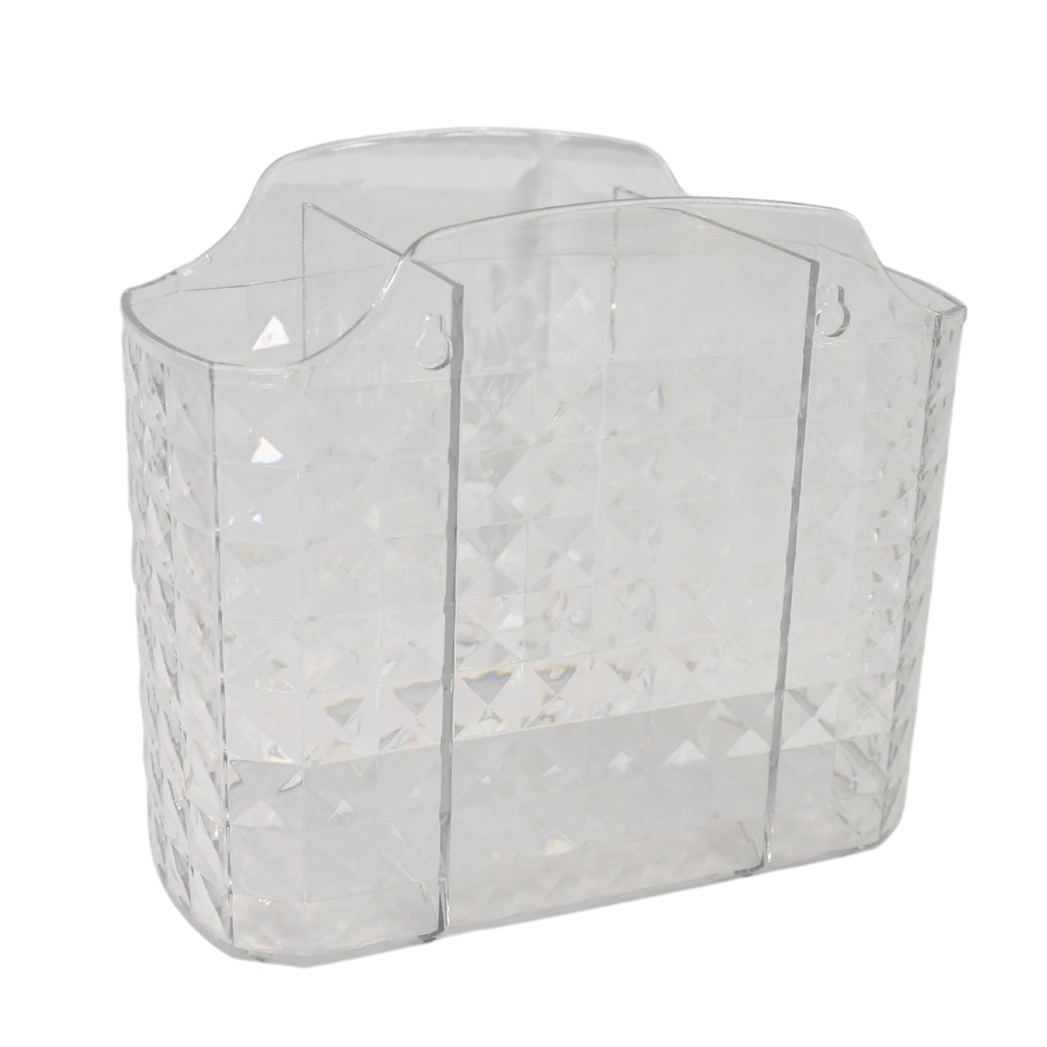 Transparent crystal-textured multipurpose organizer holder for decluttering
