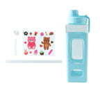 BPA free plastic hydration bottle with secure flip top lid