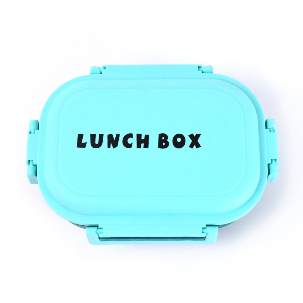 Insulated lunch box interior with small container for snacks or fruits