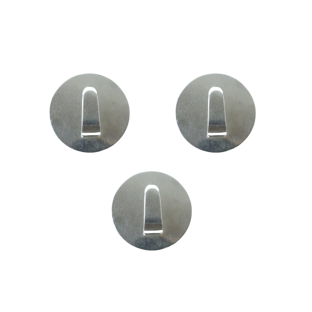 Packaging for the GlimmerHome self-adhesive hooks, showing easy installation steps.