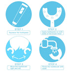 Child holding a soft-bristle toothbrush, promoting healthy habits.