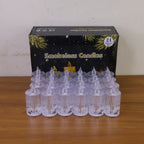 Collection of 24 safe, reusable LED flameless decorative candles ideal for festive decor