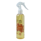 Side view of air freshener spray bottle with sandal fragrance