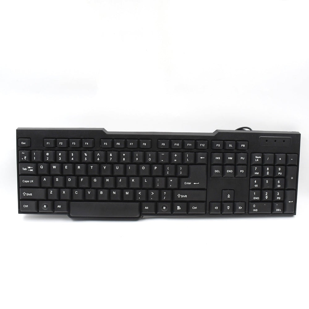 Standard 104-key layout of the plug-and-play computer keyboard.