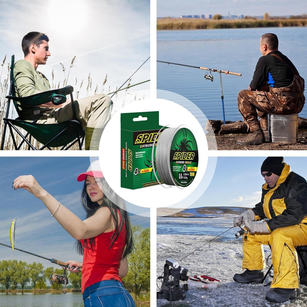 Strong abrasion resistant fishing line for freshwater and saltwater