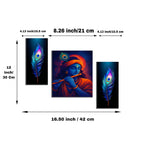 Krishna wall art panel for bedroom decor