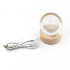 Astronaut 3D Crystal Lamp displayed as a modern home decor piece.