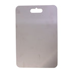 Hygienic stainless steel chopping tray with smooth surface