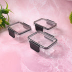Neutral image of kitchen food storage container with air seal
