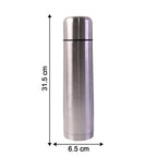 Travel flask made of stainless steel with carry bag