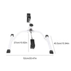 Size guide for portable pedal exerciser fitness equipment