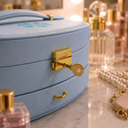 Divided compartments of jewelry box for organized storage in India