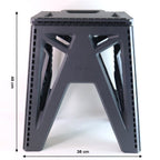 Supermom folding stool folded flat for compact storage
