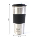 Portable stainless steel tumbler ideal for travel and outdoor activities
