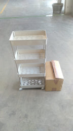 Compact steel kitchen rack ideal for kitchen organization