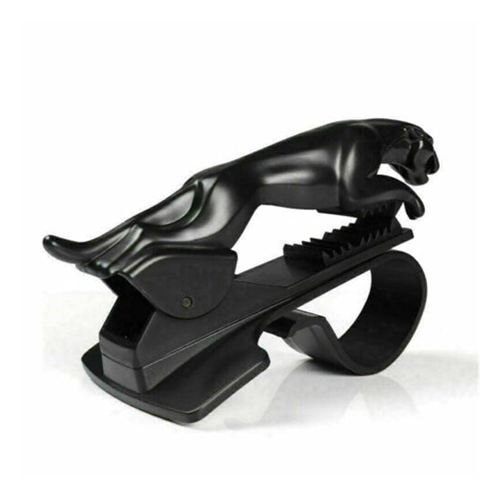 Packaging of the PHOBIA car phone holder with its distinctive leopard design.