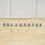 Set of black tire repair nails for vehicles