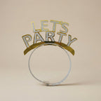 LET'S PARTY glitter headband set designed for stylish and fun party guests