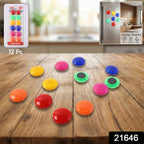 Smooth round refrigerator magnets with polished finish