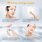 Ergonomic design of the electric face massager