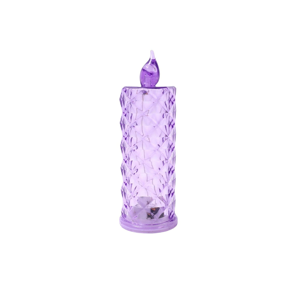 Multicolor crystal candlelight with soft LED glow ideal for Diwali decor