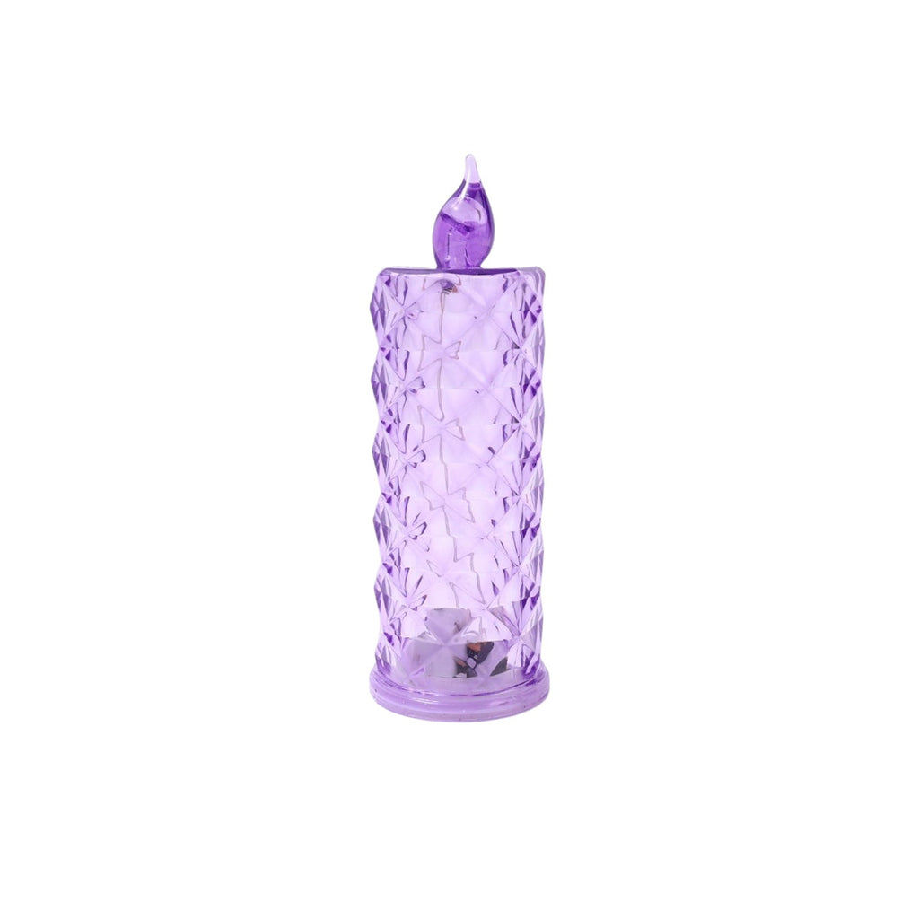 Multicolor crystal candlelight with soft LED glow ideal for Diwali decor