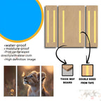 Wildlife lion art wall decor for living room and nursery