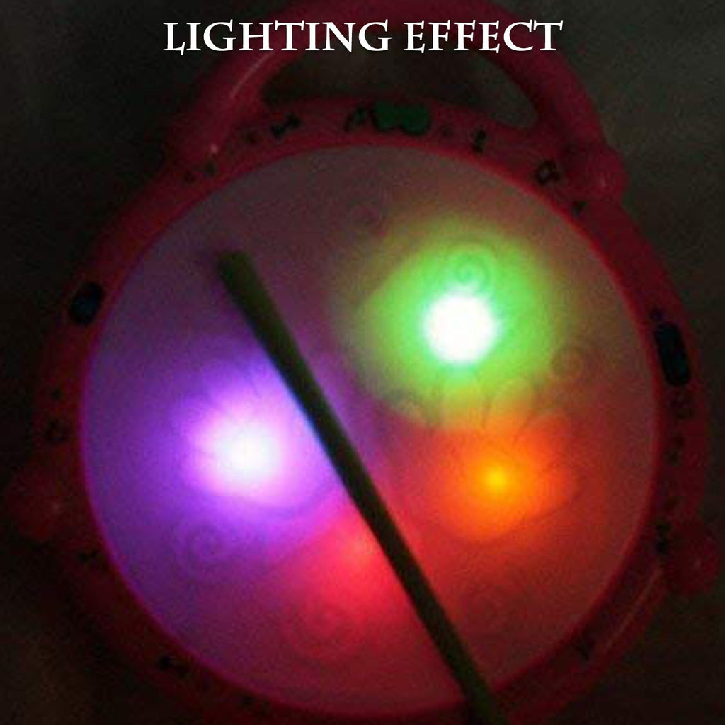 Top view of the musical Flash Drum Toy, highlighting its integrated light and sound functions.