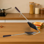 Locking handle of Gas Stove Sandwich Toaster for secure sandwich grilling.