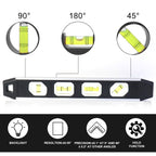 Durable aluminum frame spirit level tool for accurate home and workshop use