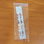 Pack of four cute cartoon printed school pencils for kids' writing needs