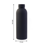 Durable insulated water bottle made from 18/8 stainless steel in black