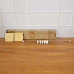 Neutral image of kitchen adhesive hook rack set showing mounting area