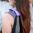 Practical bag holder used to transport heavy paint cans effortlessly.