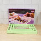 Stylish floral printed serving tray for everyday use