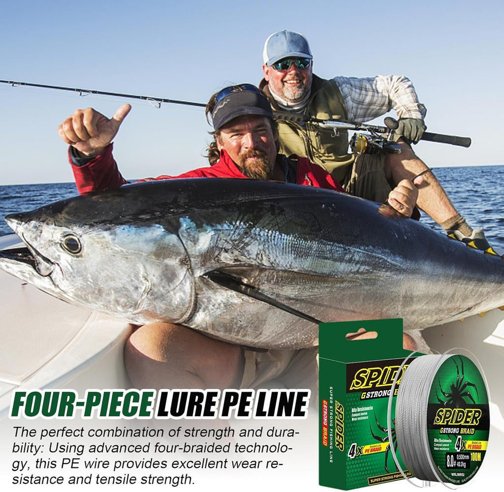 Abrasion resistant braided fishing line with iron weave design