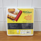 Zat-Pat display showing multiple non-stick food paper sheets for various foods